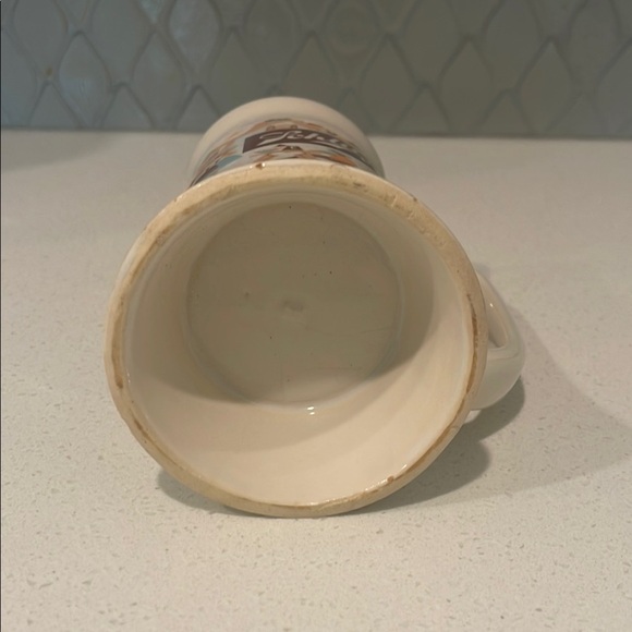 Schlitz Beer Cream and Brown Ceramic Mug with Nostalgic Design - Picture 3 of 4